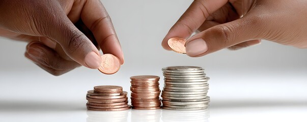 Poster - Editorial photo of a financial advisor giving advice on personal savings, editorial photography style