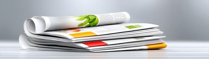 Poster - Magazine cover story of a financial expert with a headline about market predictions, magazine photography style