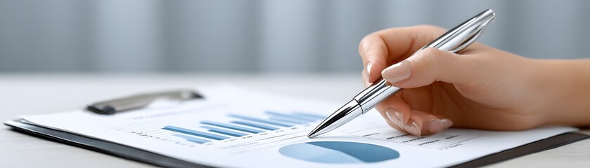 Poster - Financial advisor reviewing a retirement portfolio with a client, documentary photography style
