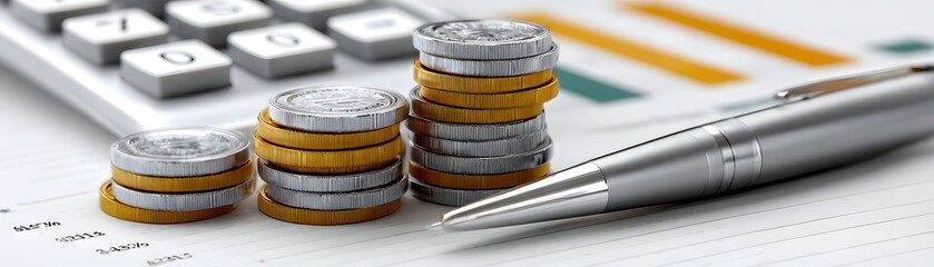 Poster - Magazine feature on financial planning trends for the new year, magazine photography style