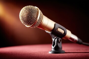 Poster - microphone on stage