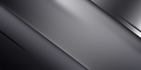 Poster - Diagonal Black Stripes Texture on Luxury Backdrop with Silver Line 