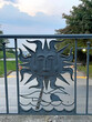 Metal Fence ornament  in Svetlogorsk town, Russia