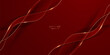 © HNKz - Abstract background design modern red and gold geometric elements vector illustration