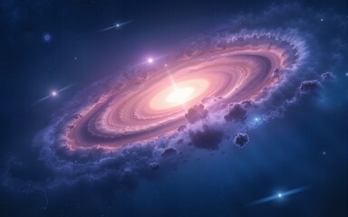 Wall Mural - anime theme of galaxy for wallpaper. High quality