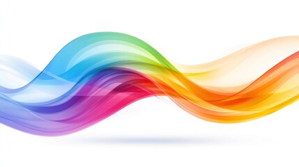 Leinwandbilder - Abstract Colorful Wave Background Design with Vibrant and Dynamic Flow