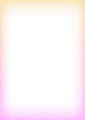Poster - Abstract gradient border with light gradient effect. Cute kid design with blurred edges. Modern girly photo frame. Minimal decorative transparent template.