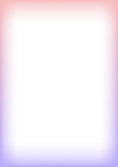 Poster - Abstract gradient border with light gradient effect. Cute kid design with blurred edges. Modern girly photo frame. Minimal decorative transparent template.