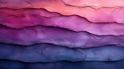 Poster - An artistic display of layered textures in various shades of purple and pink creates a captivating abstract composition, inviting viewers into a world of color and emotion.