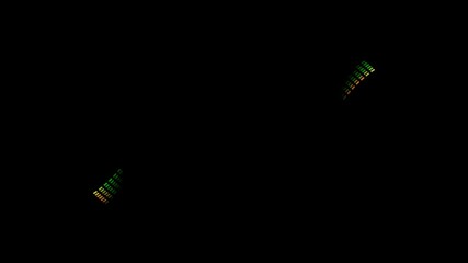 Poster - green yellow square pixel effect animation 4k motion graphics video clip