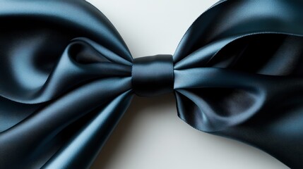 Poster - An elegant satin ribbon tied in a beautiful bow, showcasing smooth textures and rich colors, perfect for gifts, decorations, and artistic creations in festive and celebratory contexts.
