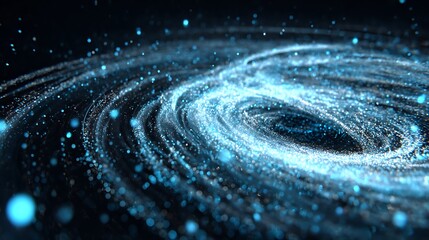 Aufkleber - Swirling Galaxy of Light Particles