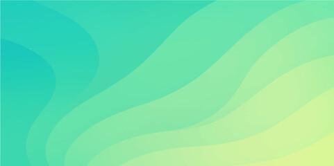 Wall Mural - Abstract green nature background with leaf shapes and smooth organic color transitions

