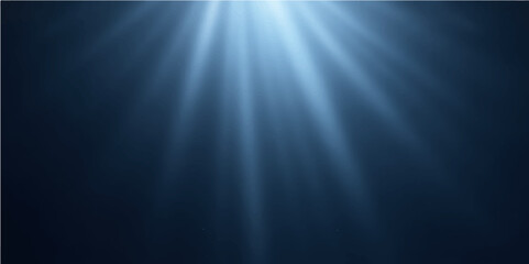 Wall Mural - Abstract dark blue background with glowing light streaks and futuristic energy rays