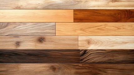 Poster - A visually striking array of wooden panels showcasing various textures and shades, perfect for interior design inspiration or background environments.
