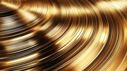 Poster - A mesmerizing close-up of flowing golden swirls creates an abstract masterpiece, representing luxury and sophistication with dynamic motion and light reflection throughout.