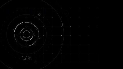 Poster - Video overlay template with basic geometry element ideal as a futuristic title intro or overlay