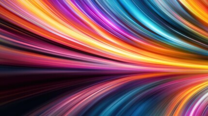 Poster - Abstract Background of Vibrant Color Streaks with Motion Effect for Dynamic Visual Art and Design Projects