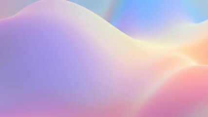 Aufkleber - Soft pastel waves flow smoothly in serene colors, creating a calming and tranquil atmosphere. This abstract design is perfect for art projects, branding, and wellness industries