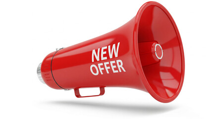 Aufkleber - Red megaphone with 