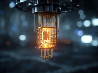 Poster - Futuristic glowing circuit board