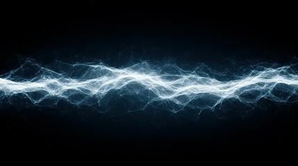 Fototapete - Abstract graphic design of interconnected points and lines.