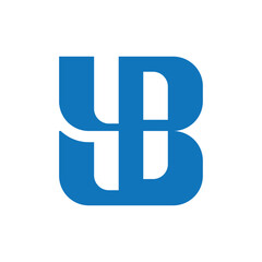 Leinwandbilder - letter YB or BY logo design