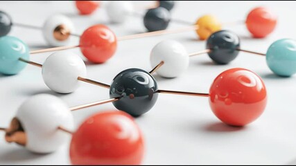 Poster - Group of balls and sticks depicting trend structure confirmation and validating market trends in financial analysis. Trend Structure Network – Animated Video Version