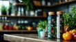 © svastix - This image showcases two decorative water bottles with floral designs, perfect for eco-conscious individuals looking to reduce plastic use while enjoying beverages.