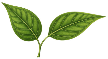 Isolated Green Leaves