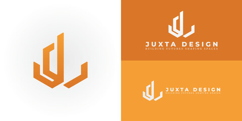 Poster - Sleek JD emblem symbolizes strength and innovation in construction, architecture, and real estate. A modern mark for achieving success.