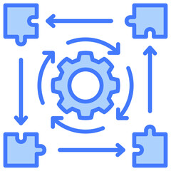 Poster - Alignment Blue Icon