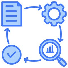Poster - Pdca Blue Icon