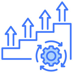 Poster - Incremental Blue Icon