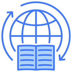 Poster - Global Learning Blue Icon