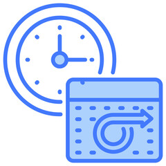 Poster - Long Term Blue Icon