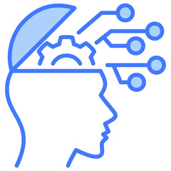 Poster - Critical Thinking Blue Icon