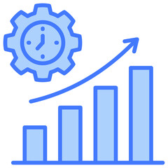 Poster - Efficiency Blue Icon