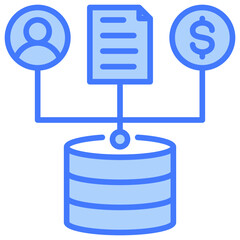 Poster - Data Collection Blue Icon