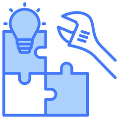 Poster - Problem Solving Blue Icon
