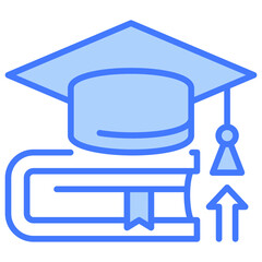 Poster - Higher Education Blue Icon
