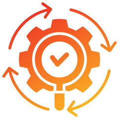 Poster - Check Glyph Gradient Icon