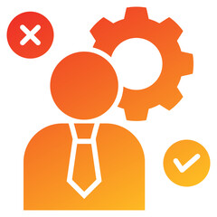 Poster - Hypothesis Glyph Gradient Icon