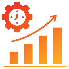 Poster - Efficiency Glyph Gradient Icon