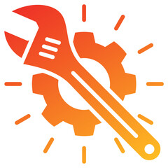 Poster - Service Glyph Gradient Icon