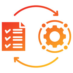 Poster - Implementation Glyph Gradient Icon