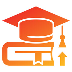 Poster - Higher Education Glyph Gradient Icon