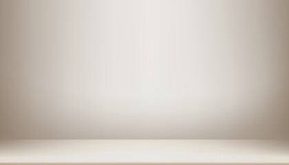Poster - Background brown wall room studio with shadow on empty floor for product presentation.Vector minimalis soft reflect light,shadow,Autumn,Winter backdrop design for cosmetic,beauty,fashion showroom