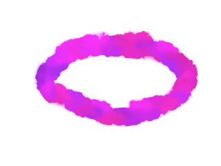 Poster - Abstract circular shape with gradient colors and a futuristic, modern artistic style