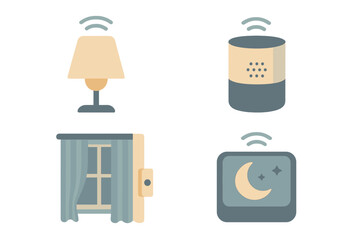 Poster - Smart home devices for automated living in a modern interior setting